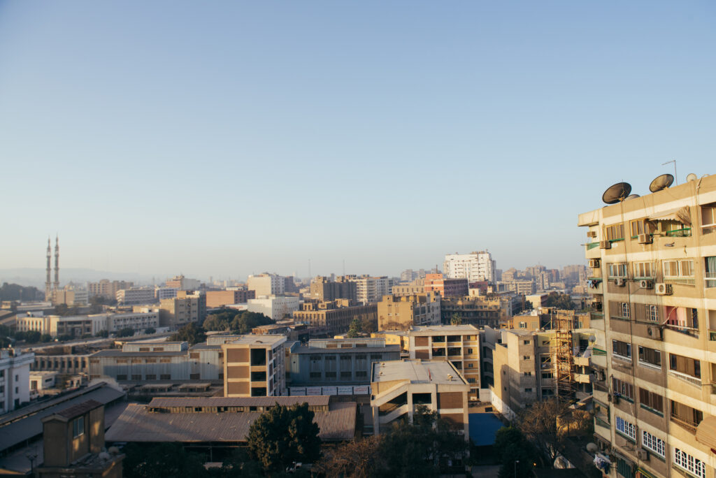City scene in Cairo, Egypt.