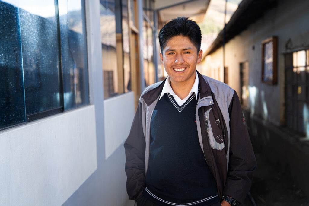 Yabel Huahuasoncco, a student at the Sicuani seminary.