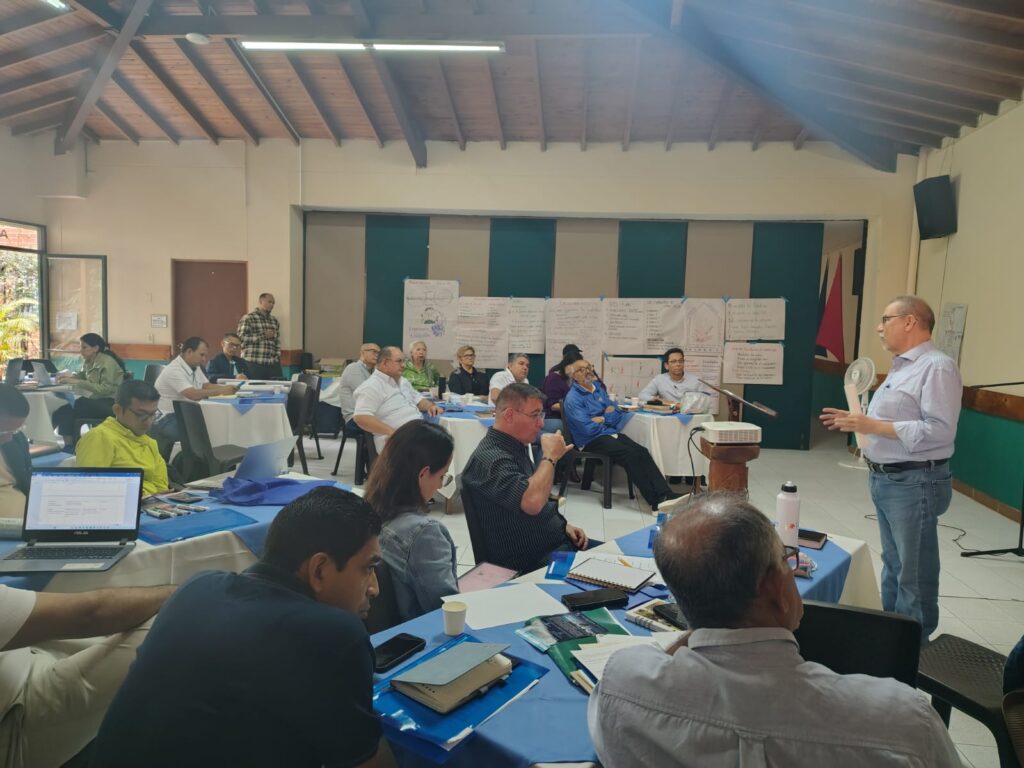A preaching seminar in Colombia in 2026.